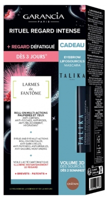 Garancia Cofanetto Larmes de Fantôme 10 ml + Talika Liposourcils Mascara Crescita Sopracciglia 5 ml in Omaggio - Colore: Castagno