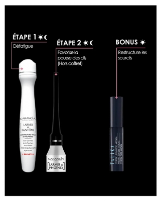 Garancia Coffret Larmes de Fantôme 10 ml + Talika Liposourcils Mascara Pousse des Sourcils 5 ml Offert - Couleur : Châtain
