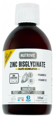 Nutrivie Zinc Bisglycinate 15 mg 500 ml