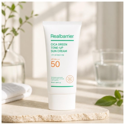 Real Barrier Cica Green Getönte Sonnencreme SPF50 50 ml