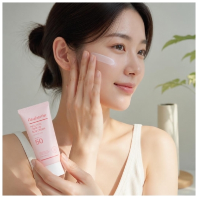 Cremă de protecție solară Real Barrier Peach Fit Tone-Up SPF50 50 ml