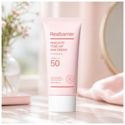 Real Barrier Peach Fit Tone-Up Sonnencreme SPF50 50 ml