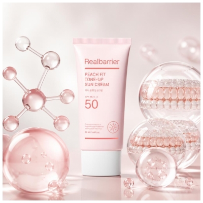 Real Barrier Peach Fit Tone-Up Sonnencreme SPF50 50 ml