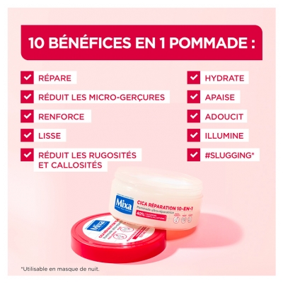 Mixa Cica Réparation 10en1 Pommade Ultra-Réparatrice 150 ml