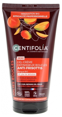 Centifolia Bio 2v1 Gel-Krém pro definování kadeří proti krepatění 150 ml