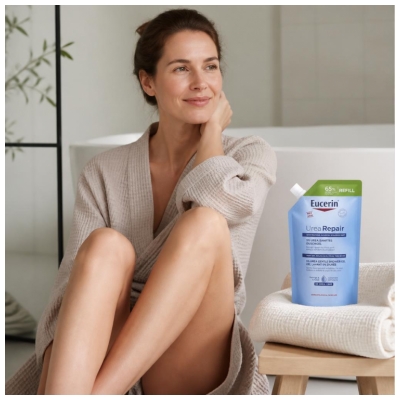 Eucerin UreaRepair Prausimosi Gelis su 5% Karbamidu Papildymas 400 ml