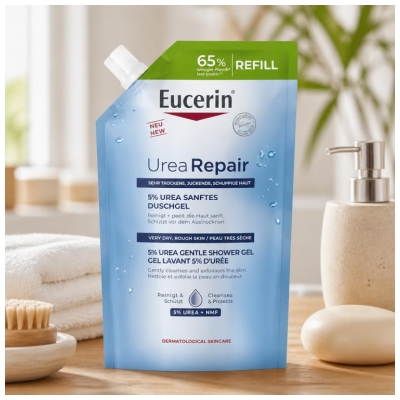 Eucerin UreaRepair Vaskegel 5% Urinstof Genopfyldning 400 ml