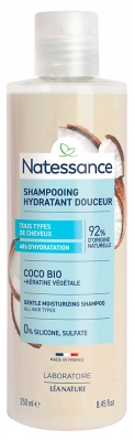 Natessance Šampon Kokos Bio Vlažilna Nežnost 250 ml