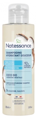 Natessance Økologisk Kokos Shampoo Fugtgivende Blødhed 100 ml