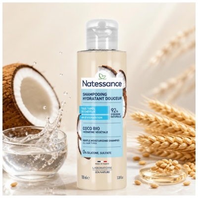 Natessance Shampoo Cocco e Cheratina 100 ml