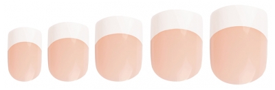 Invogue 24 Pink Square French False Nails