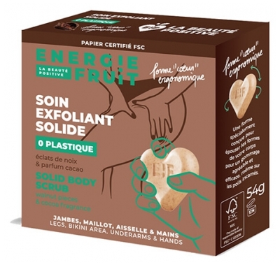 Energie Fruct Produs Exfoliant Solid pentru Corp Coji de Nucă & Ulei de Migdale Dulci