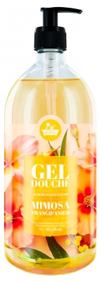 Gel de duș Mimosa Frangipani Les Petits Bains de Provence 1 L