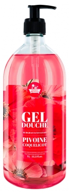 Gel de Duș Les Petits Bains de Provence Bujor Mac 1 L