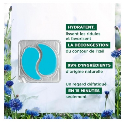 Klorane Patchs Yeux Lissants Hydro-Gel 7 x 2 Patchs