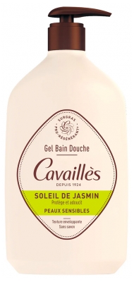 Cavaillès Gel Bain Douche Peaux Sensibles Soleil de Jasmin 1 L