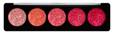 Profusion Cosmetics Augenpalette Glitter Ruby Gems 5 Farbtöne