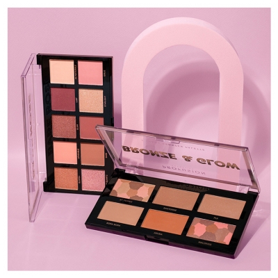 Profusion Cosmetics Senčna paleta Bare Rose 10 odtenkov