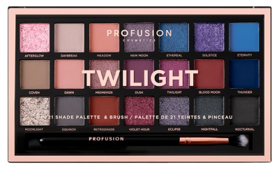 Profusion Cosmetics Paleta de Ojos Twilight 21 Sombras
