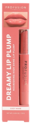 Luciu de buze de volumizare Profusion Cosmetics Dreamy Lip Plump 1,5 g - Tentă: Cozy Nude