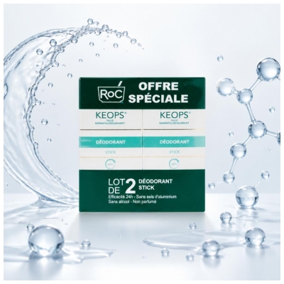 RoC Keops Deodoranttitikku 2 x 40 ml