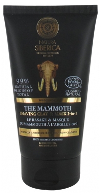 Natura Siberica Homme The Mammoth Rasage et Masque 2en1 150 ml