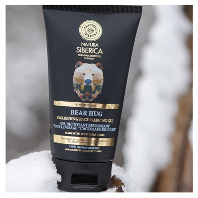 Natura Siberica Homme Bear Hug Gel Nettoyant Revigorant Visage 150 ml