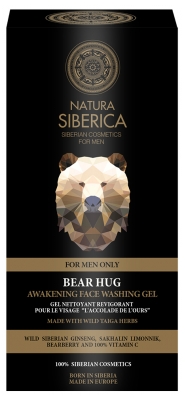 Natura Siberica Mies Karhunhalauksen Virkistävä Kasvopuhdistusgeeli 150 ml