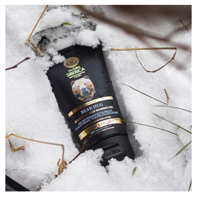Natura Siberica Vyrams „Bear Hug“ Atgaivinantis Veido Prausimosi Gelis 150 ml
