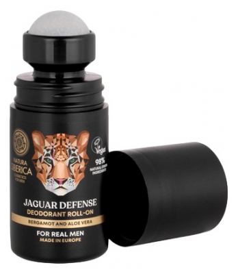 Natura Siberica Homme Jaguar Defense Déodorant Bergamote et Aloé Vera Roll-On 50 ml