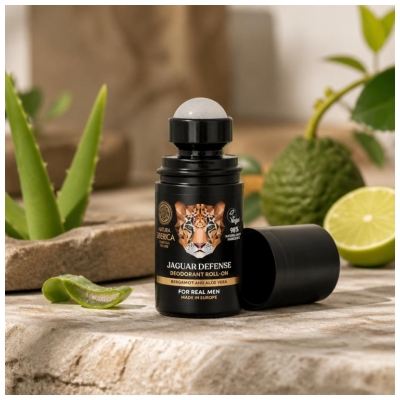 Natura Siberica Mies Jaguar Defense Deodorantti Bergamotti ja Aloe Vera Roll-On 50 ml