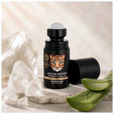 Natura Siberica Mies Jaguar Defense Deodorantti Bergamotti ja Aloe Vera Roll-On 50 ml