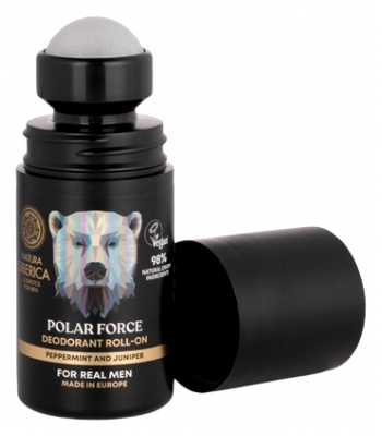 Natura Siberica Männer Polar Force Deodorant Minze und Wacholder Roll-On 50 ml