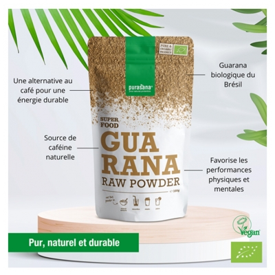 Purasana Poudre de Guarana Bio 100 g