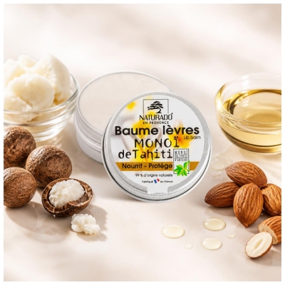 Balsam de buze Naturado en Provence cu Monoï de Tahiti 15 ml