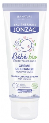 Eau Thermale Jonzac Bébé Bio Crème de Change Non Parfumée Bio 75 ml