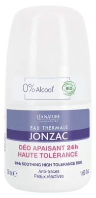Eau Thermale Jonzac Déo Non Parfumé 24H Haute Tolérance Bio 50 ml