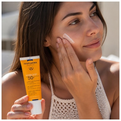 Isispharma Uveblock Ultra-Fluid Trockener Tastsinn SPF50+ 40 ml