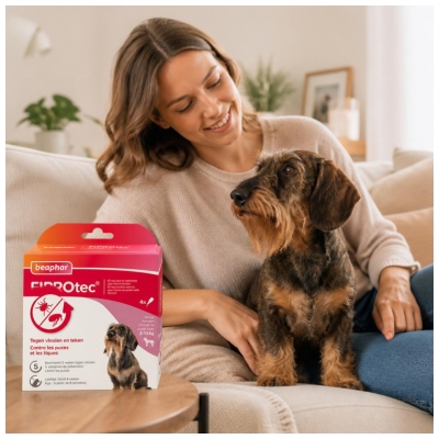 Beaphar Fiprotec 67 mg tirpalas lašinti ant odos mažiems šunims nuo 2 iki 10 kg 4 pipetės