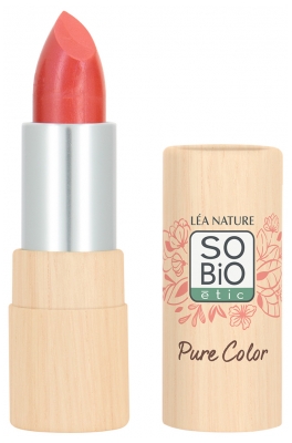 Ruj Satinat Pure Color Léa Nature SO BIO étic 5 ml - Culoare: 10: Corail Lumière