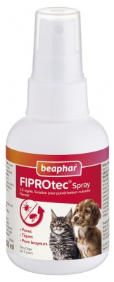 Beaphar Fiprotec 2,5 mg Spray Antiparasitário Cães e Gatos 100 ml