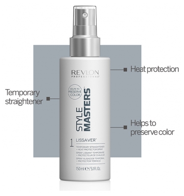 Revlon Professional Style Masters 1 Lissaver Spray Lissant Temporaire + Protecteur de Chaleur 150 ml