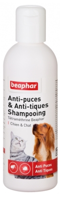 Beaphar Shampoing Anti-Puces et Anti-Tiques 200 ml