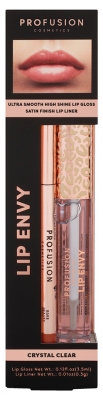 Profusion Cosmetics Brillo de Labios y Perfilador Lip Envy Duo - Tinte: Cristalino