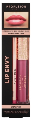 Profusion Cosmetics Brillo de Labios y Perfilador Lip Envy Duo - Tinte: Wow Rosa