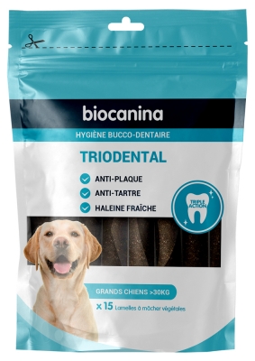 Biocanina Triodental za velike pse, 15 rastlinskih lamel