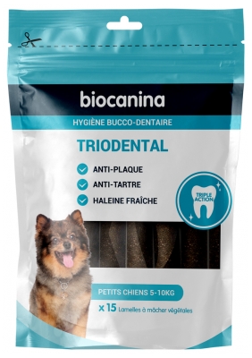 Biocanina Triodental Petits Chiens 15 Lamelles Végétales