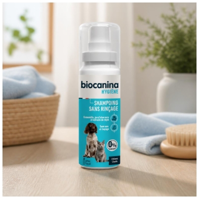 Biocanina Higiena Šampon Brez Izpiranja za Pse in Mačke 100 ml