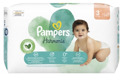 Pampers Harmonie Taille 3 42 Couches (6-10 kg)