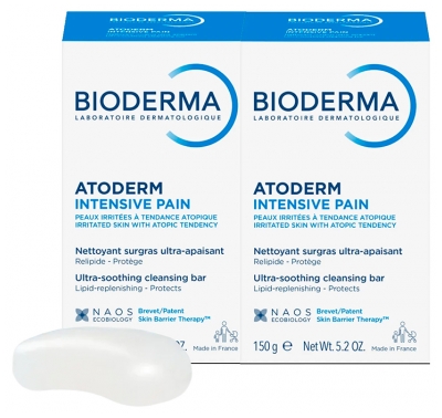 Bioderma Atoderm Săpun Surgras Lot de 2 x 150 g